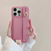 Wallet Card Holder Phone Case with Wrist Strap for iPhone 11 Series